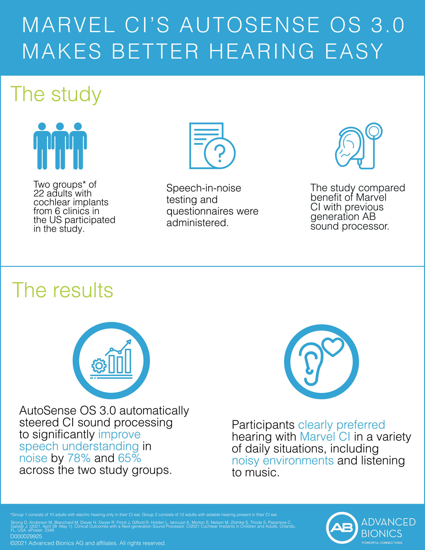 Infographic of study results on Marvel CI's AutoSense OS 3.0